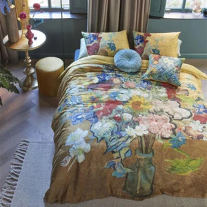 Van Gogh Bouquet d'Anniversaire Gold Cotton Sateen Quilt Cover Set by Bedding... - Photo 1/7