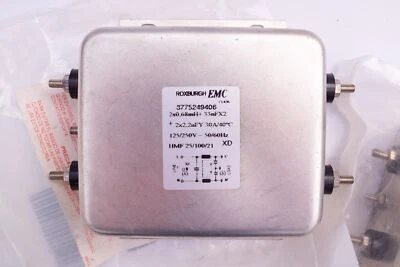 Roxburgh EMC RFI Filter 30A 3775249406 2x0.68mH +  33nFX2    125/250V ~ 50/60Hz - Image 1 of 3
