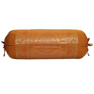 Indian Bolster Covers Mandala Pillow Cushion Cover Cylindrical Masand Bolster