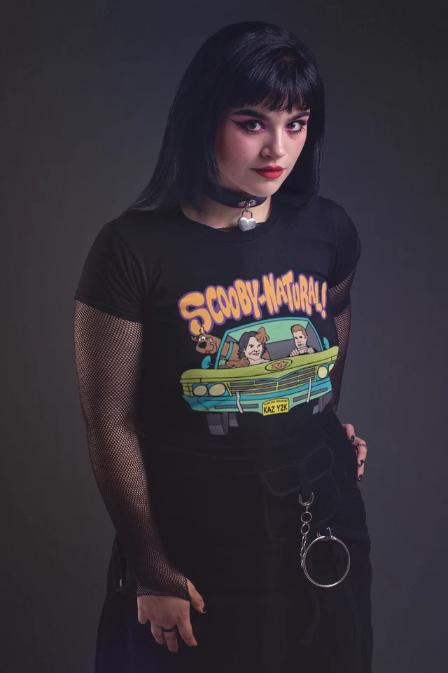 SPOOKY KOOK Scoobynatural Tshirt - Sizes 8-32 UK available Scooby Doo Supernatural Dean Sam