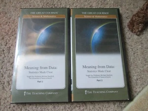 2 Sets The Great Courses DVD Learning Books ~~Meaning from Statistics - Picture 1 of 1