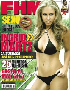 Mexican Magazine FHM Ingrid Martz December 2006 Sexy Latin Hot - Picture 1 of 1