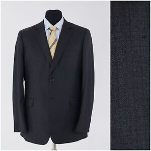 Mens Grey Sport Coat 42R US Size CHIC Blazer Wool Jacket