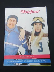 Revista MAINLINER United Air Lines 1970 de colección edición especial de esquí rara - Imagen 1 de 2