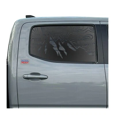 Calcomanías de mapa topográfico para Toyota Tacoma 2016-2023 doble cabina TRD Pro TT3-TX2 Foto 1 de 4