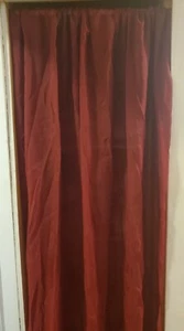1 Window Treatment Curtain Panels Drapes Sheer Dark Red 84"x50" Canopy - Picture 1 of 9