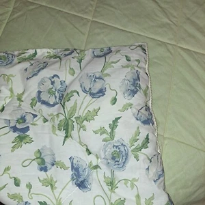 VTG Laura Ashley Comforter Full/Queen Violet Flowers Reversible To Green 82"x88" - Picture 1 of 12