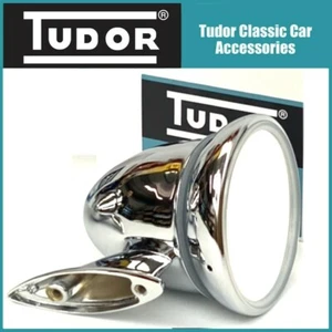 Specchio Auto Classica Specchio Cromato Proiettile Universale MG Triumph Healey Ford Tudor X1 - Foto 1 di 6