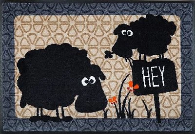 Fußmatte KLEEN-TEX wash+dry Design Gertrud & Elsbeth Schafe 50 x 75 cm Nr.059035 - Bild 1 von 2