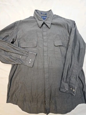 Camisa Paul Fredrick Para Hombres Abotonada Años 80 2 Capas Pinpoint Oxford Algodón 161/2 32-33 Foto 1 de 4