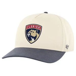 Men's '47 Cream/Navy Florida Panthers Hitch Adjustable Hat - Picture 1 of 2