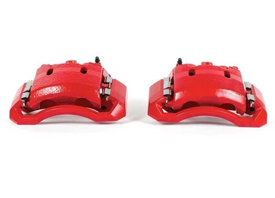 PowerStop para 06-08 Dodge Ram 1500 pinzas delanteras rojas con soportes - par Foto 1 de 4