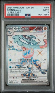 Greninja ex 198/167 Sv06: Twilight Masquerade Holo PSA 9 - Picture 1 of 2