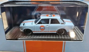 M2 Machines New Gulf 2025 1970 datsun 510 WMTS19 25-22 Blue - Picture 1 of 4