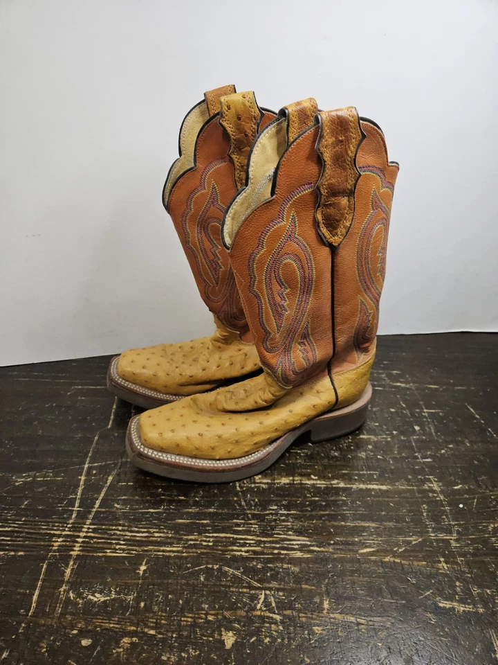 Botas Justin “Buttercup” Pluma Completa Avestruz Tekno Crepe L8961 5.5 C Juveniles Foto 1 de 4