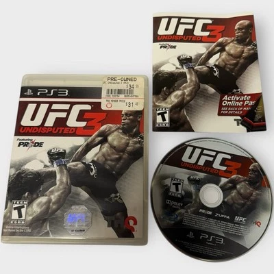 UFC Undisputed 3 (Sony PlayStation 3, 2012) PS3 COMPLETO CIB MMA Juego de Lucha Foto 1 de 2