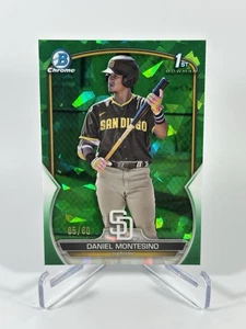 2023 Bowman Chrome 1st Daniel Montesino #BCP-114 Green Sapphire Refractor /60 - Bild 1 von 2