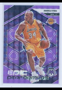 2024-25 Mosaico Shaquille O’Neal Epic Performers Fluorescente PÚRPURA/175 Lakers - Imagen 1 de 2