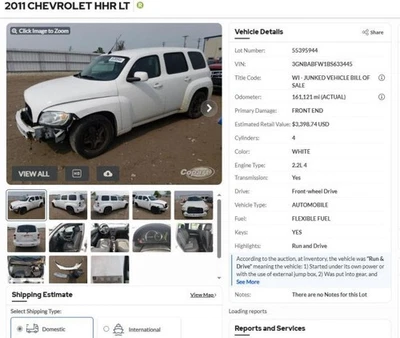 Power Brake Booster Fits 08-11 HHR 4272114 - Imagem 1 de 4