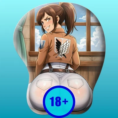 3D butt Anime Mouse Pad with Ergonomic Wrist Support XL, New Sasha #02 - Image 1 of 3