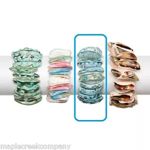 Pulsera TURQUESA Elástica Shell TALLA ÚNICA PARA LA MAYORÍA Divertida Para Verano CÁSCARAS REALES - Imagen 1 de 1