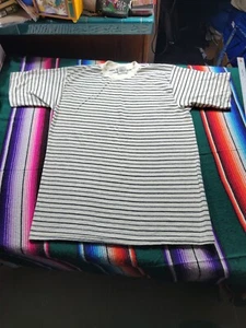 Vintage No Fear Striped T-Shirt Size Large - Picture 1 of 6