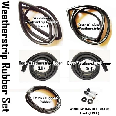 Vedação de borracha para porta pára-brisa tira meteorológica Toyota Celica TA22 1971-77 - Imagem 1 de 4