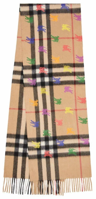 Burberry The Classic Check Cashmere Scarf for Women - Camel