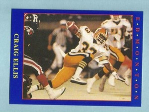 1990 JOGO CFL Football Craig Ellis #153 Edmonton Eskimos San Diego State NM/MT