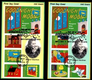 SC# 6002a-h, Goodnight Moon FDC on 2 covers - Picture 1 of 2