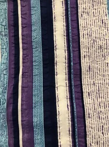 Genuine Vintage RETRO  cute  Seersucker Fabric  100 cm x 90 cm Wide  Stripes - Picture 1 of 5