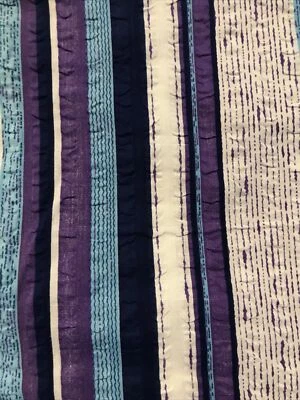 Genuine Vintage RETRO  cute  Seersucker Fabric  100 cm x 90 cm Wide  Stripes - Image 1 of 4