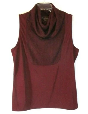 New Kathleen Kirkwood Camisole Shirt Rib Cowl Neck XL Pull On A294591 Women YP2 - Image 1 of 4