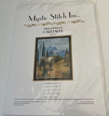 Mystic Stitch CARETAKER por Michael Matherly ELK patrón de punto de cruz MM-02 Foto 1 de 4