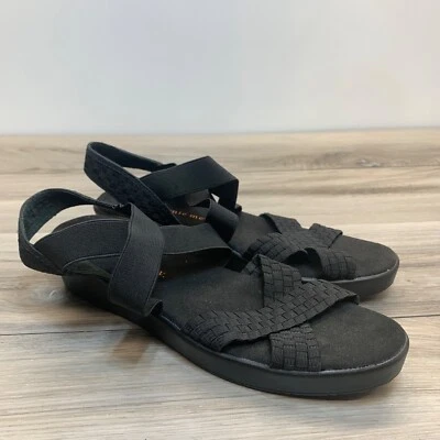 Сандалии BM Bernie Mev Criss Cross размер ЕС 40 США 9 с ремешками с открытым носком низкие на танкетке - Изображение 1 из 4