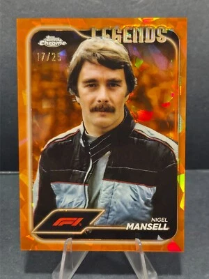 2024 Topps Chrome Sapphire Formula 1 F1 Nigel Mansell Orange 17/25 #189 - Image 1 of 2