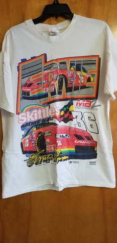 Vintage 1998 Ernie Irvan Skittles T Shirt Large Racing NASCAR Cover
