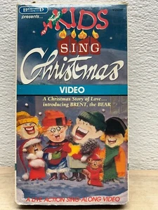 Vtg 1988 Kids Sing Christmas Live Action Sing-Along VHS Tape - Picture 1 of 9