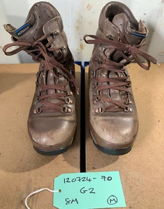 BRITISH ARMY ALTBERG Defenders Combat Boots 8UK Brown Leather Used  120724-70 - Picture 1 of 9