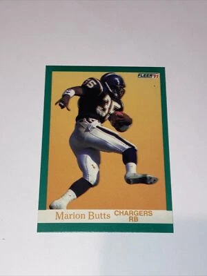 1991 Fleer Football #171 - Marion Butts [Base] San Diego Chargers - Image 1 of 4