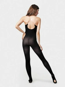 Danskin 2241 Women's Size A/B Small/Medium Black Convertible Body Tights - Picture 1 of 1