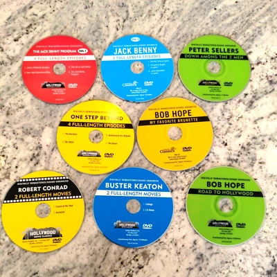Lot Of 8 Vintage Movies/Shows: Bob Hope, Peter Sellers, Jack Benny, Robert Co... - Image 1 of 2