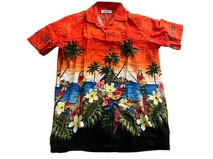 Pacific Legend Apparel Shirt Mens Small Multicolor Hawaiian Print Short Sleeve - Picture 1 of 9
