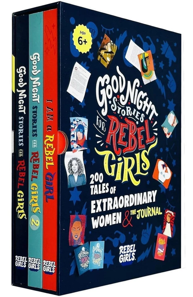 Good Night Stories for Rebel Girls Collection 3 Books Box Set - Ages 6+ - PB