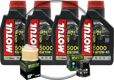 MOTUL/HIFLO Kit Tagliando Kawasaki z800 dal 2013 al 2017 Olio Motul 10w40,Filtro Olio,Aria