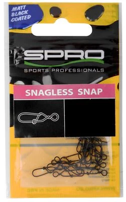 Spro Matt Black SNAGLESS SNAP #4 13Stück 40kg Schwarz Gr.4 Predator ABVERKAUF - Bild 1 von 2
