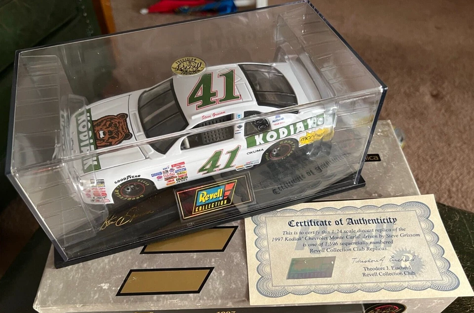 NASCAR STEVE GRISSOM KODIAK #41 1997 CHEVY MONTE CARLO  1/24 SCALE w/COA - Image 1 of 4