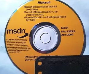 Microsoft eMbedded Visual Tools 3.0 & eMbedded Visual C++ 4.0 w/ Key License - Picture 1 of 1