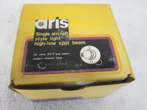 Vintage Aris Custom Van aircraft style chrome hi-lo spot beam light RV - Foto 1 di 5