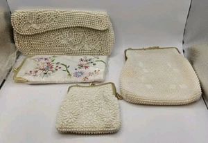 Bundle of 4 Vintage Beaded/Embroidered Handbags - Picture 1 of 14